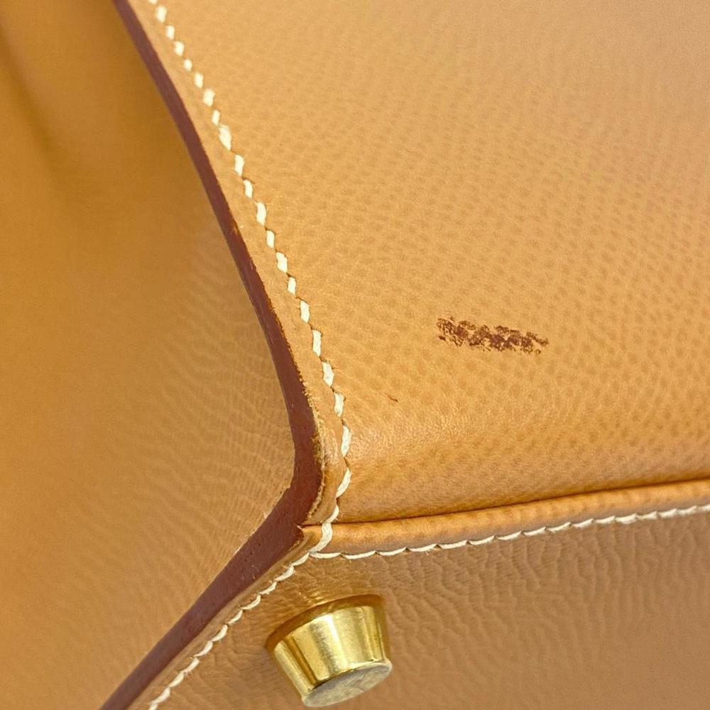 Hermes handbag Kelly 28 E stamp Cushvel natural ladies - Picture 6 of 15